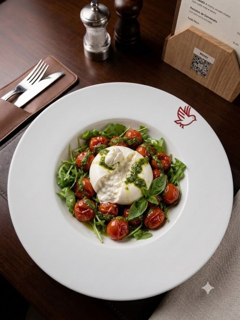 Burrata com Tomate Confit